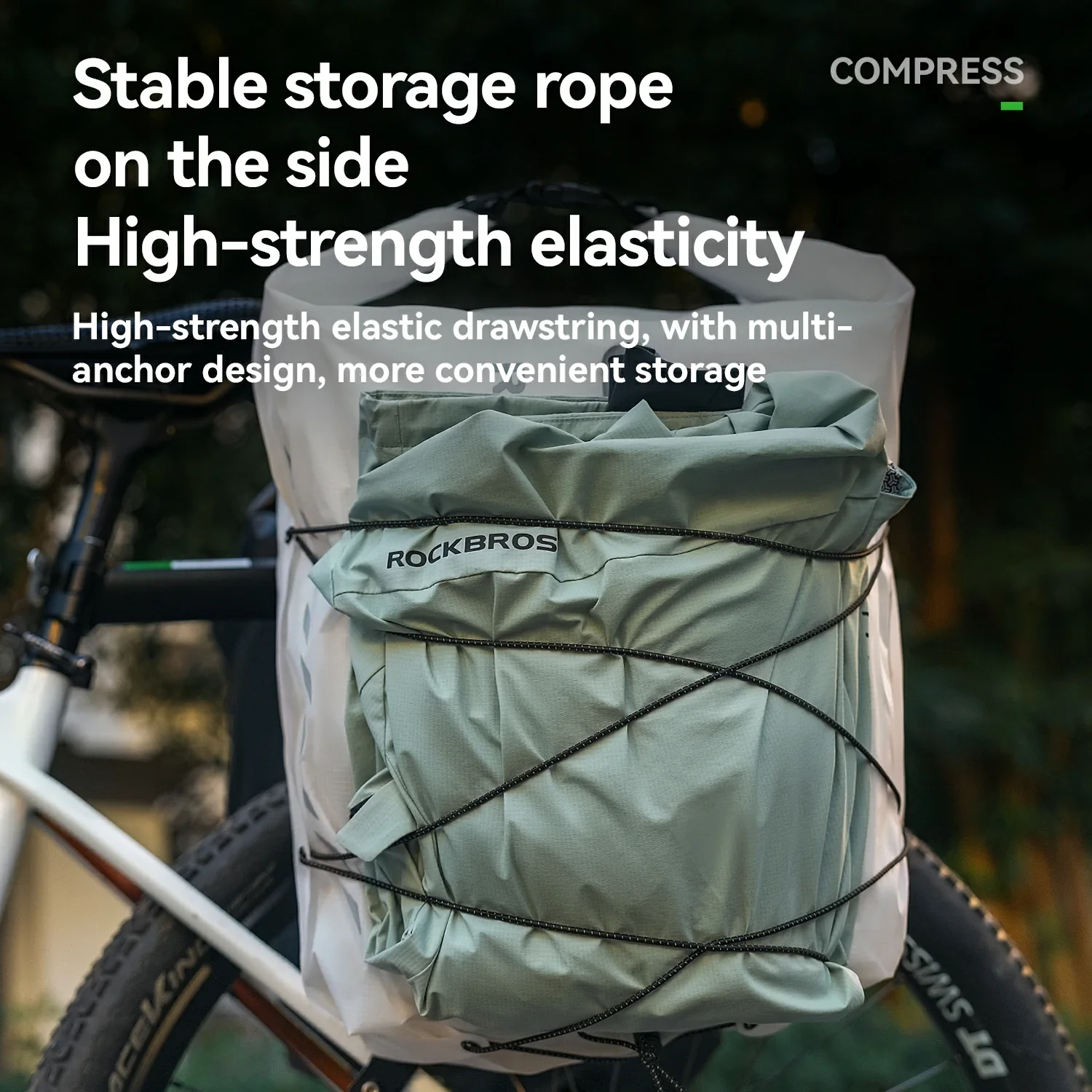 100% Waterproof Bike Rack Bag Lightweight 23L - Image 7