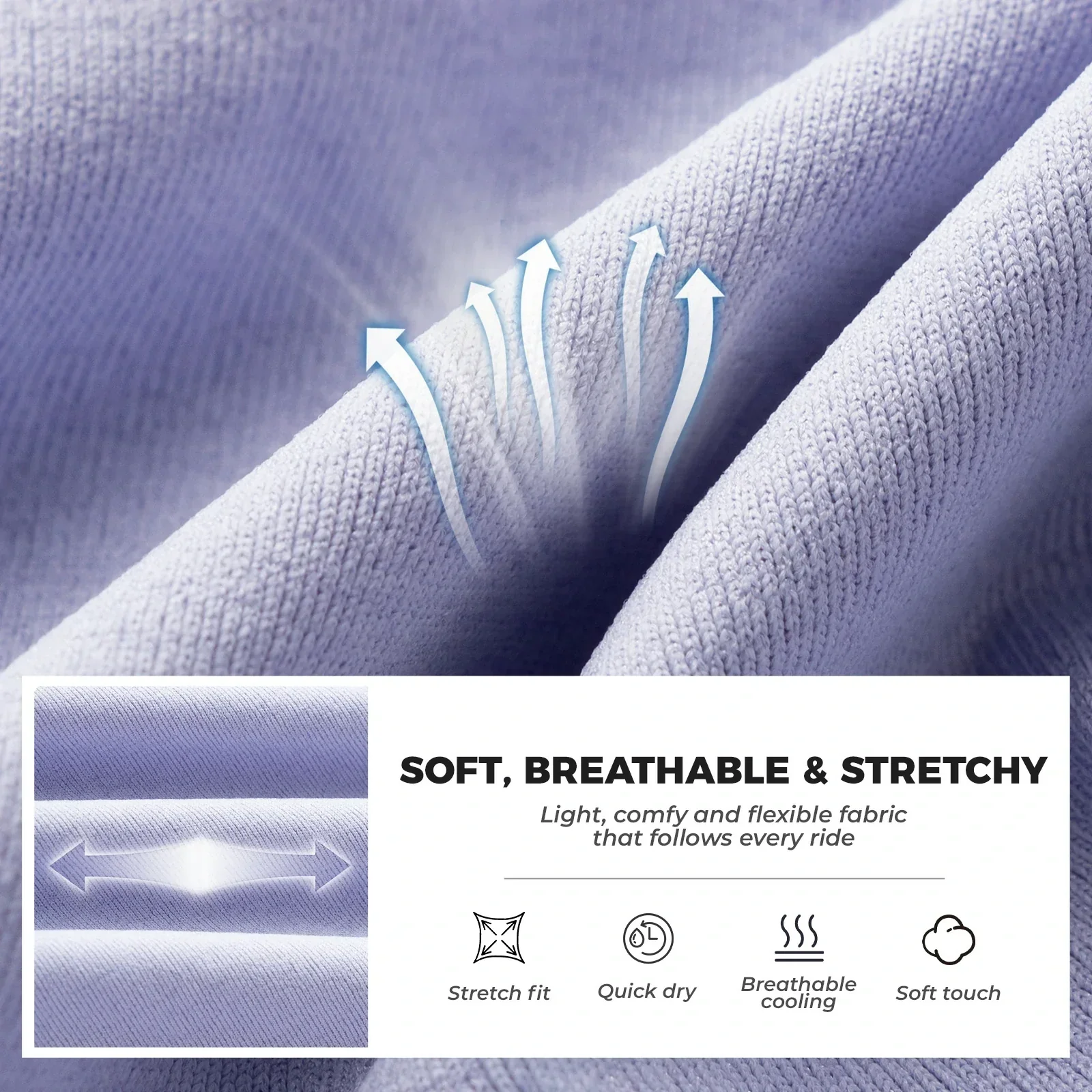 Women Cycling Jersey Breathable Moisture for 59°F–77°F - Image 5