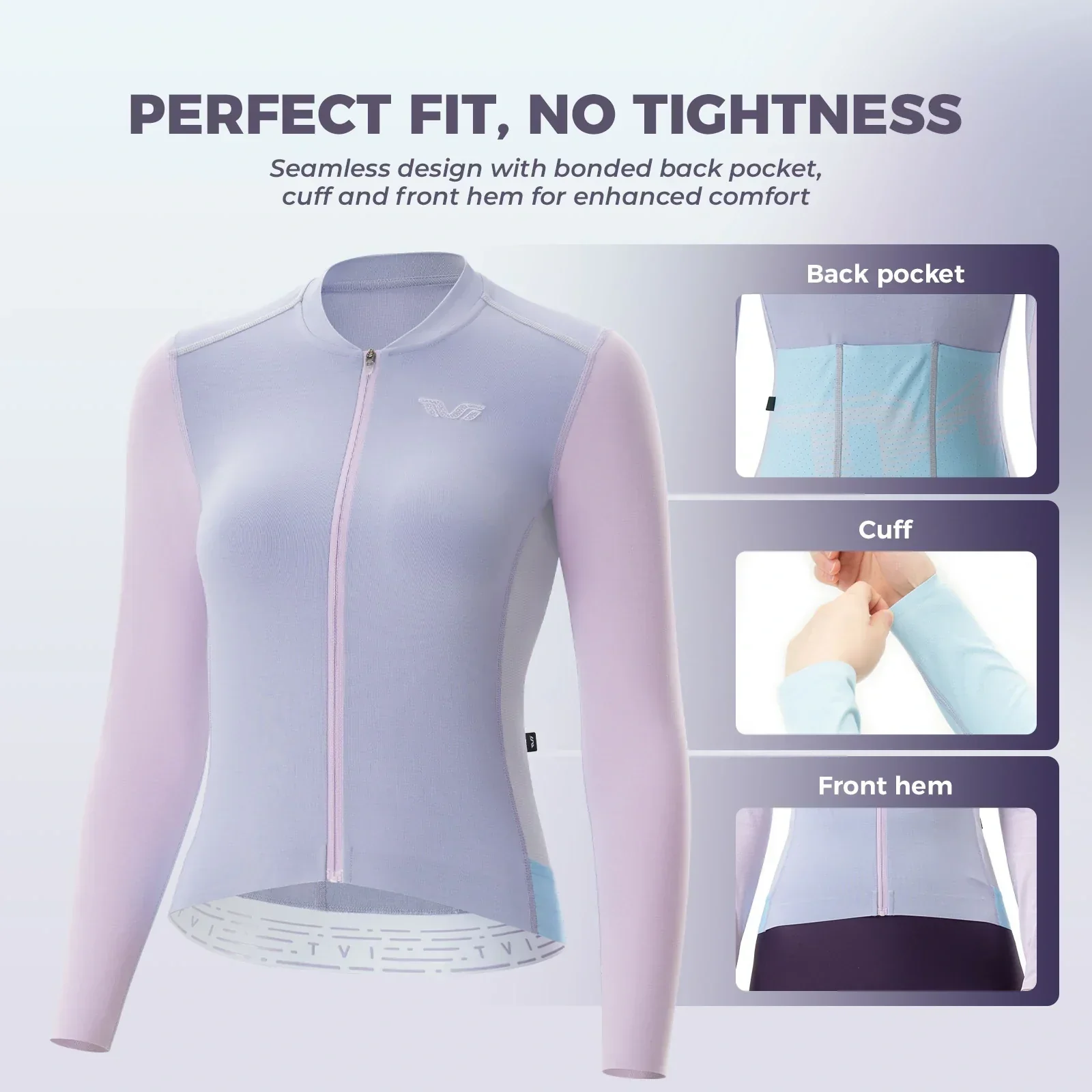 Women Cycling Jersey Breathable Moisture for 59°F–77°F - Image 7