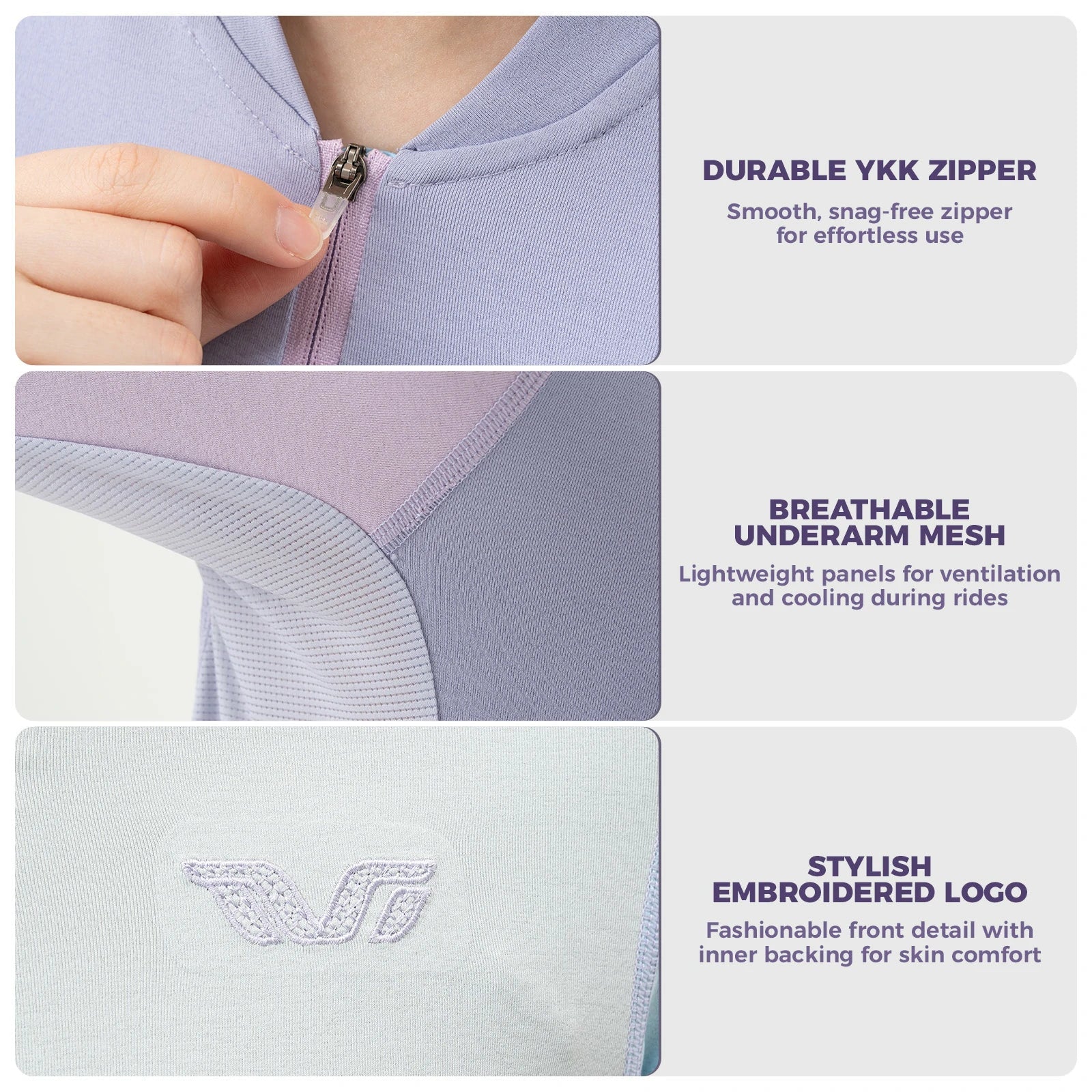 Women Cycling Jersey Breathable Moisture for 59°F–77°F - Image 9
