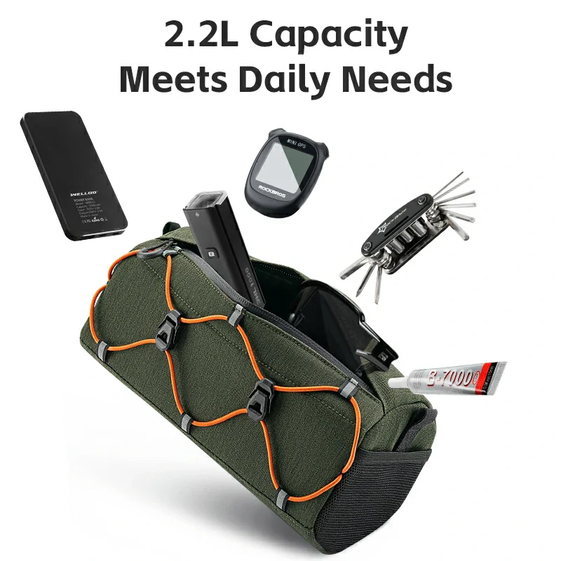 2.2L Bicycle Hexagonal Handlebar Bag - Image 9