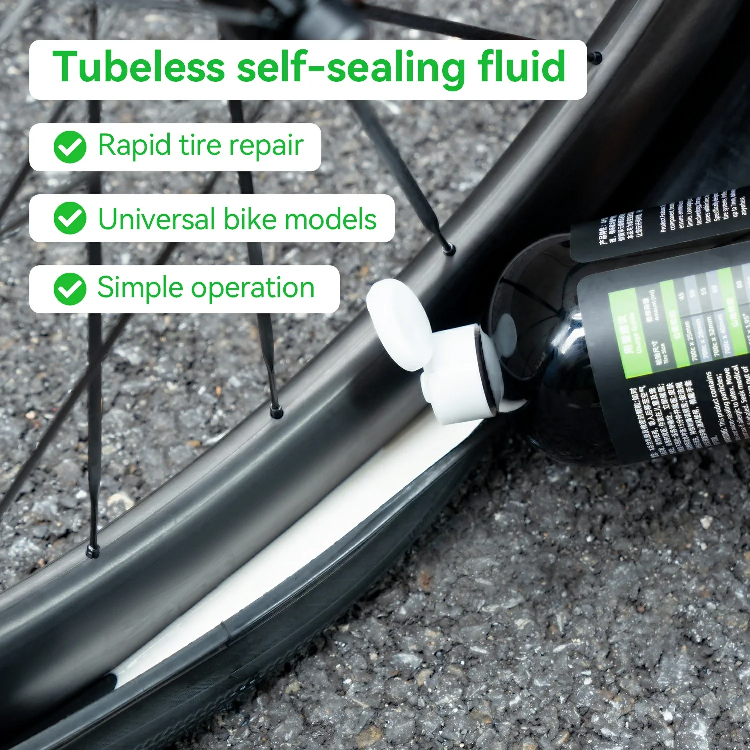 Bicycle Tire Sealant 60ml/1000ml - Image 2