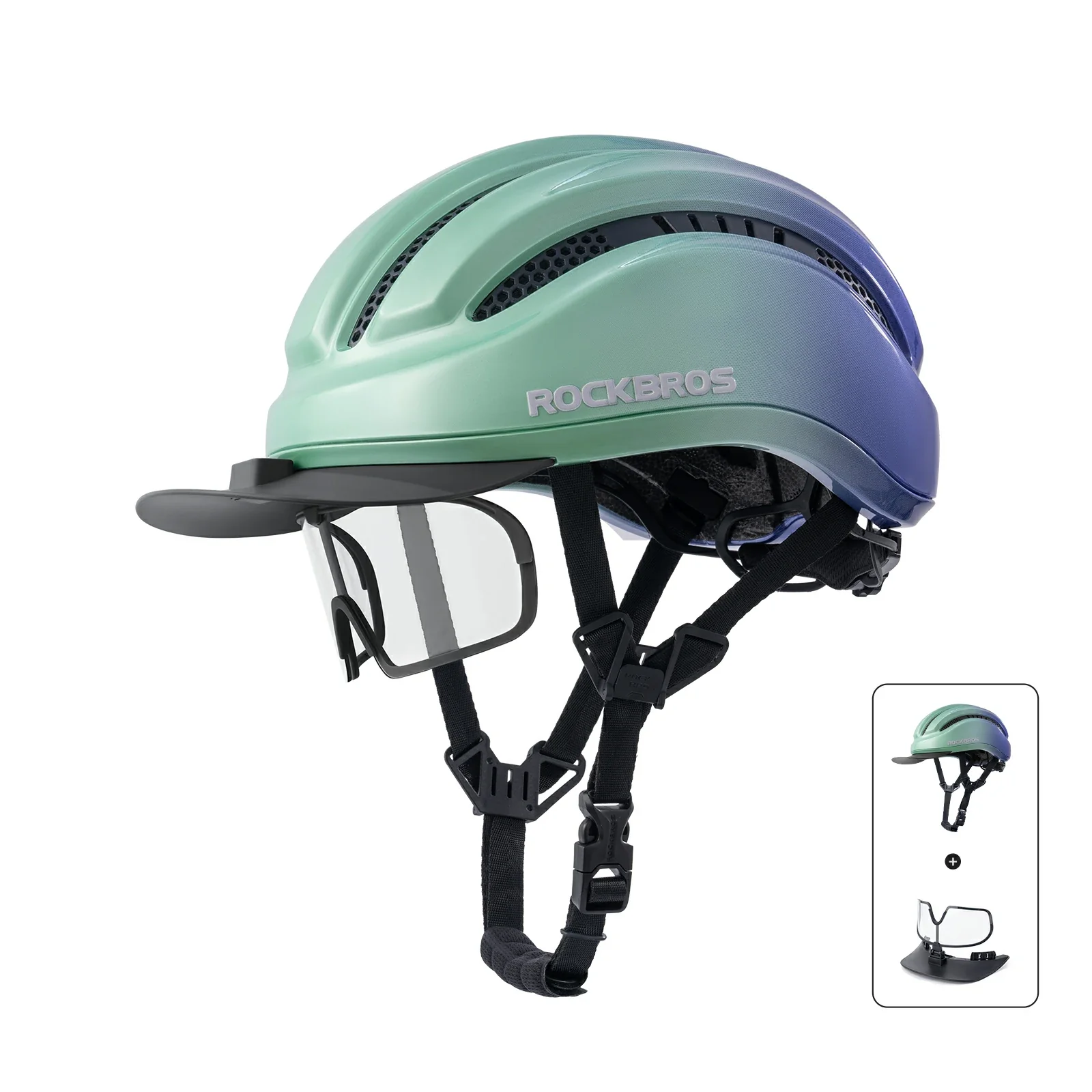Bike Cycling Helmet with Magnetic Visor - Image 13