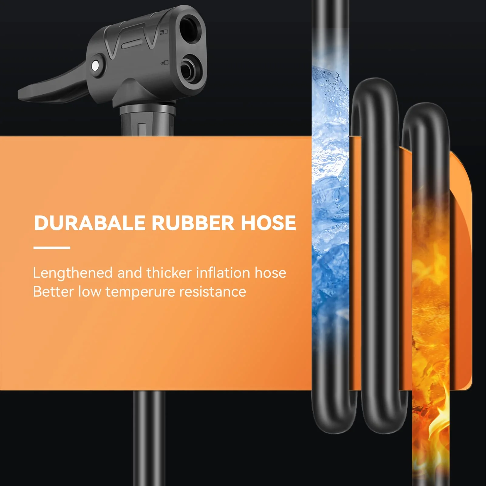 Bike Floor Pump with Gauge High Pressure 160 PSI - Image 6