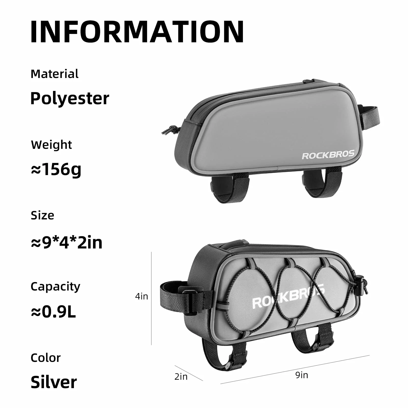 Bike Frame Bag Compatible with iPhone 14/13/12 Pro Galaxy S22/S21 - Image 2