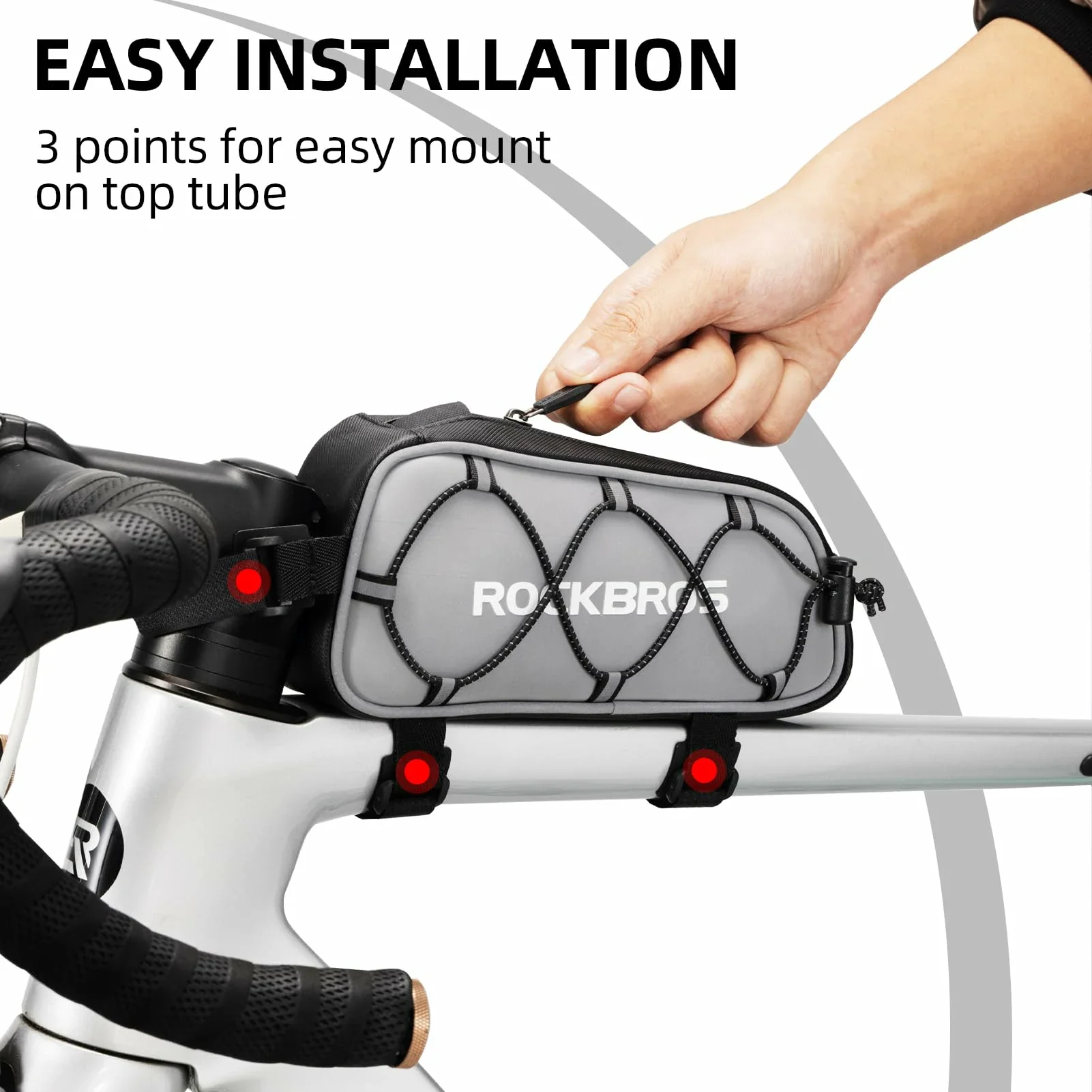 Bike Frame Bag Compatible with iPhone 14/13/12 Pro Galaxy S22/S21 - Image 4