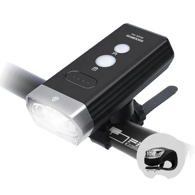 1800LM Rechargeable Dual LED Bike Front Light
