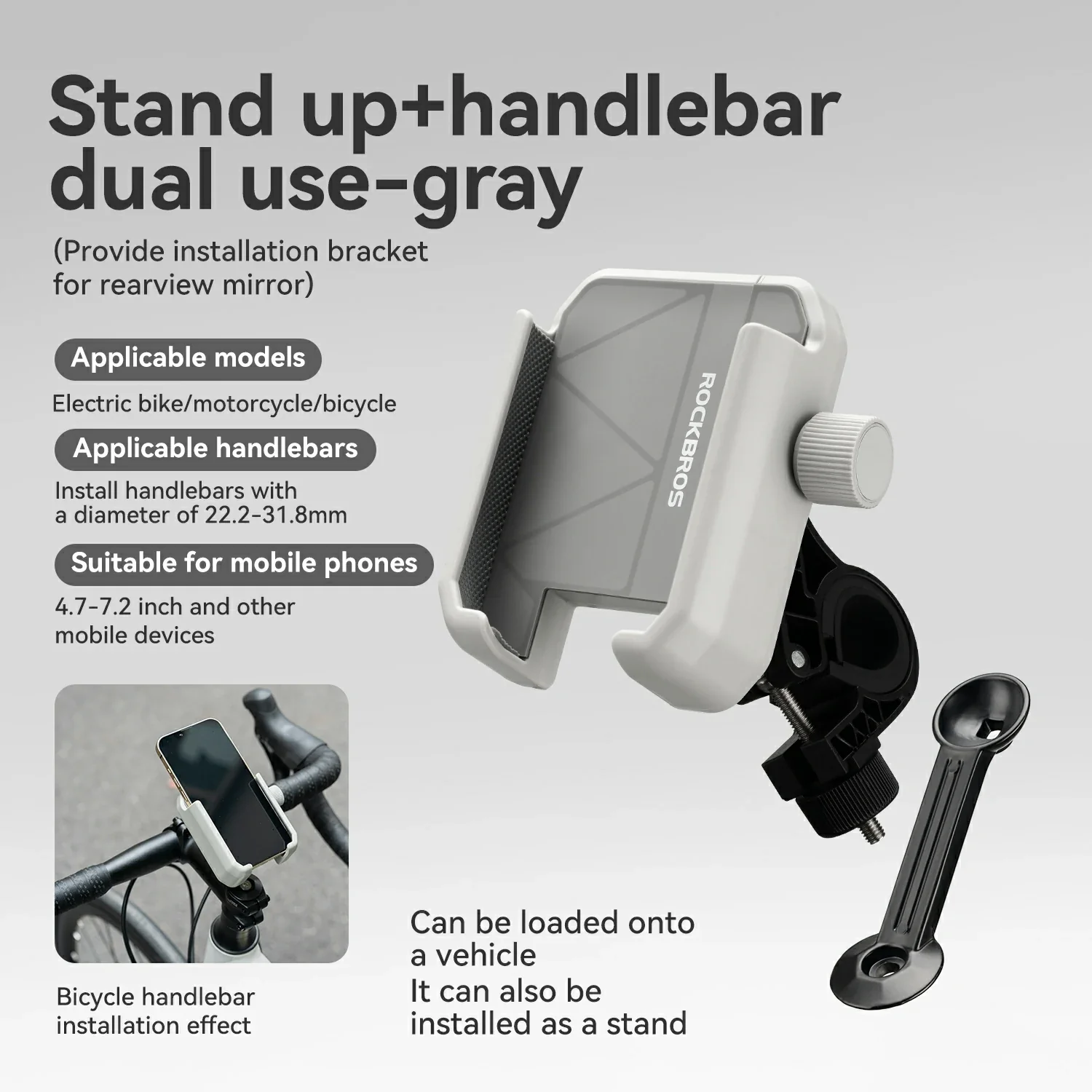 Bike Phone Holder Half Wrap Anti-Overload for 4.7-7.2'' - Image 10