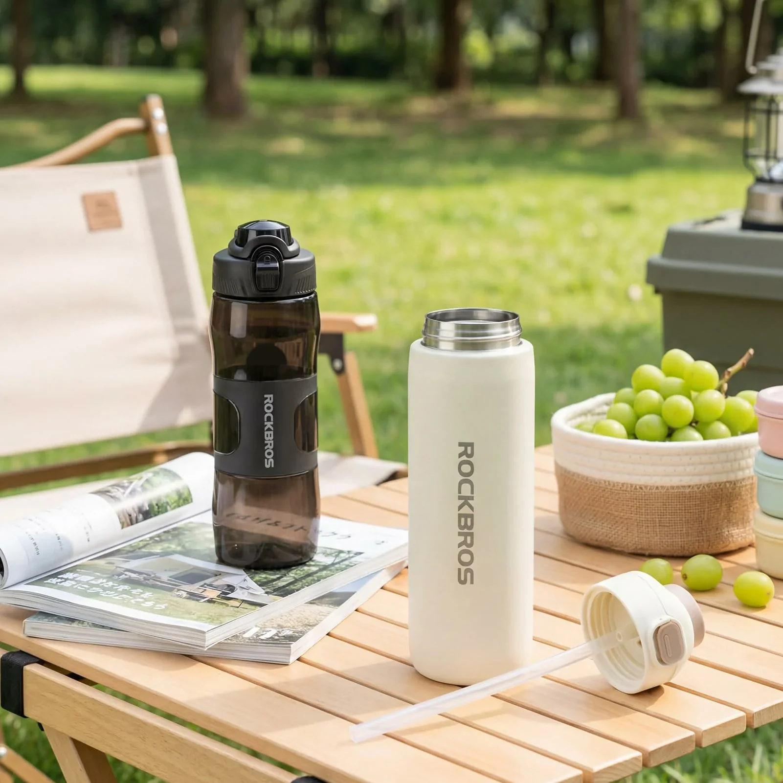 Bike Water Bottle 2-in-1 Magnetic Mount Insulated Stainless Steel 18.6oz - Image 7