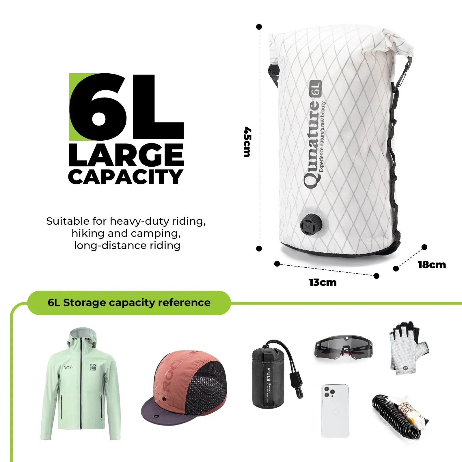 Bikepacking Front Handlebar Rack + Waterproof Compression Pack Set - Image 13