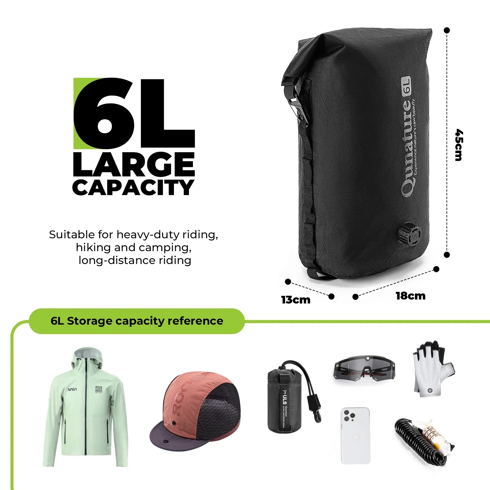 Bikepacking Front Handlebar Rack + Waterproof Compression Pack Set - Image 18
