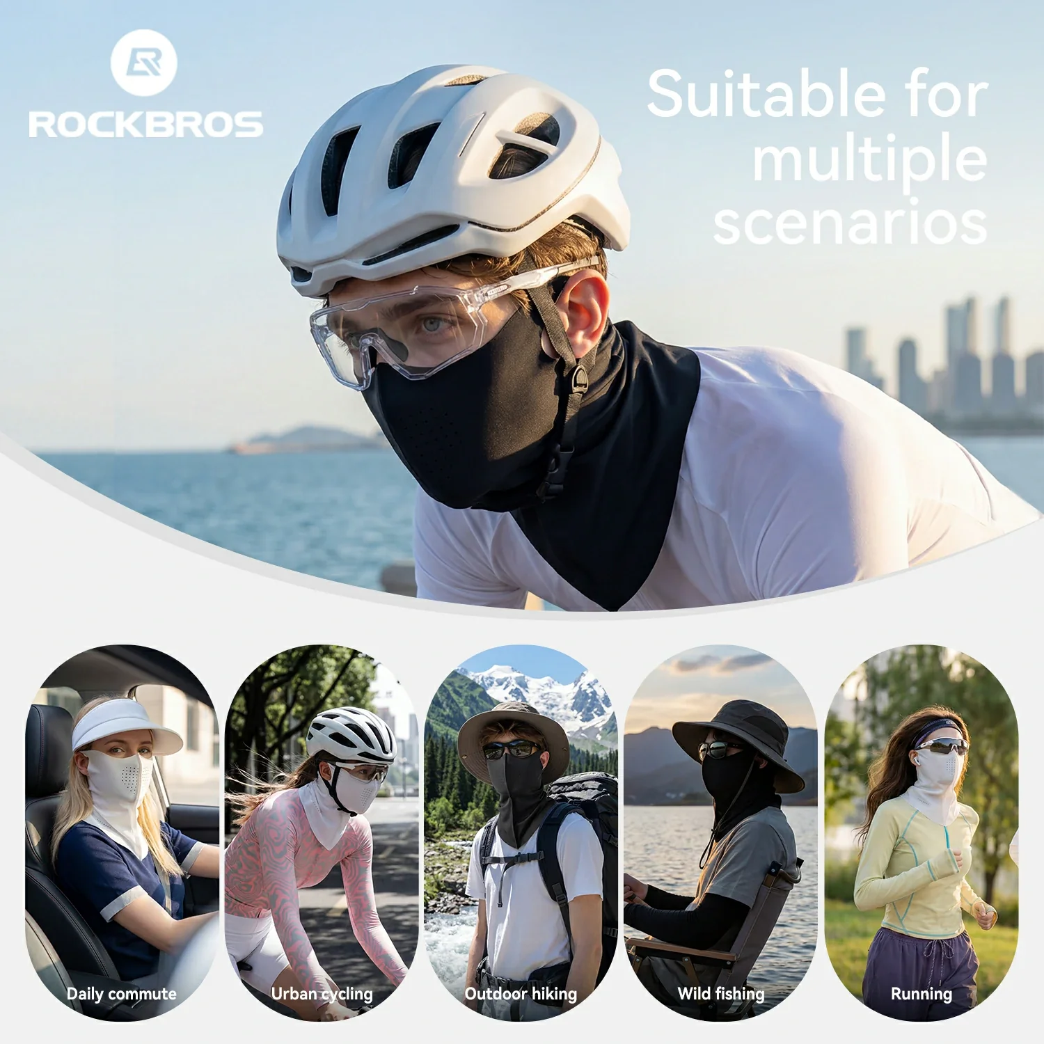 Cooling Face Mask Neck Gaiter for Cycling & Outdoor - Image 8
