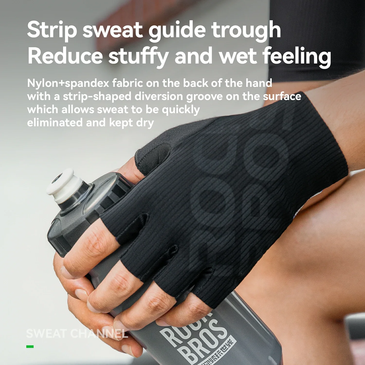 S405 Cycling Half-Finger Gloves 3D-Pinted Palm Pad - Image 6