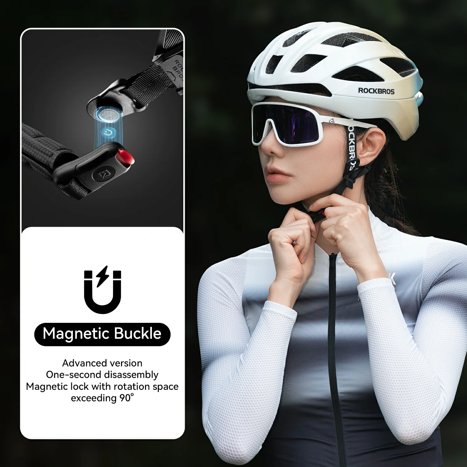 Cycling Helmet Bionic Support Antibacterial Liner Adjustable Fit - Image 7