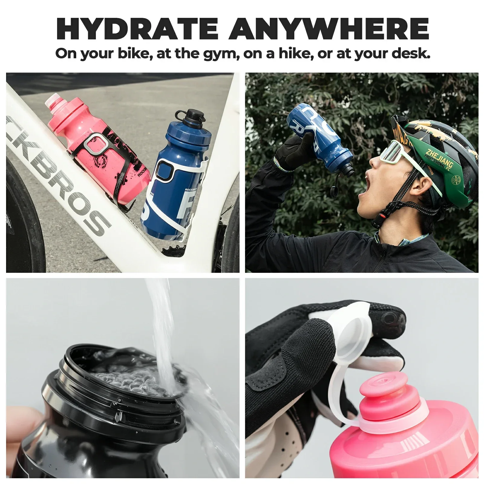 Cycling Water Bottle 600ml Leakproof - Image 8