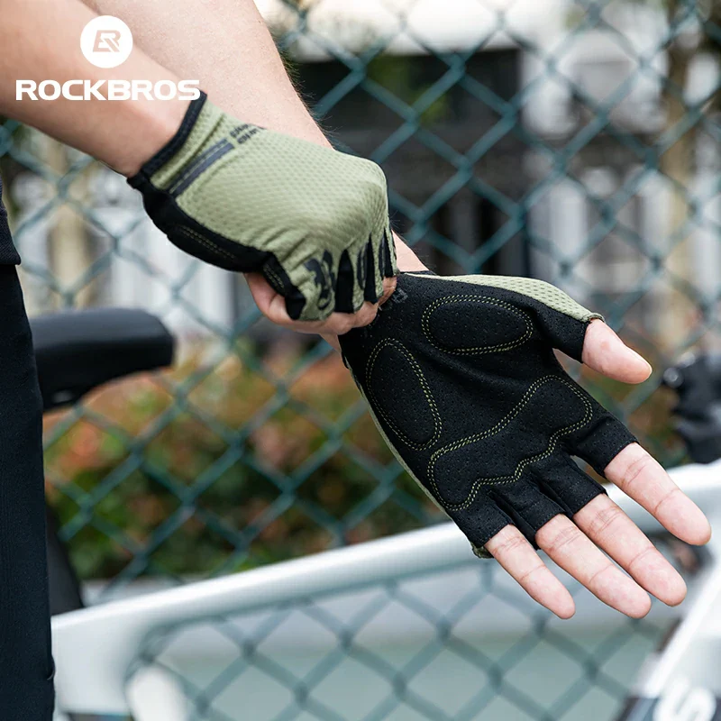 Half-Finger Cycling Gloves with SBR Shock-Absorbing Palm Pads - Image 5