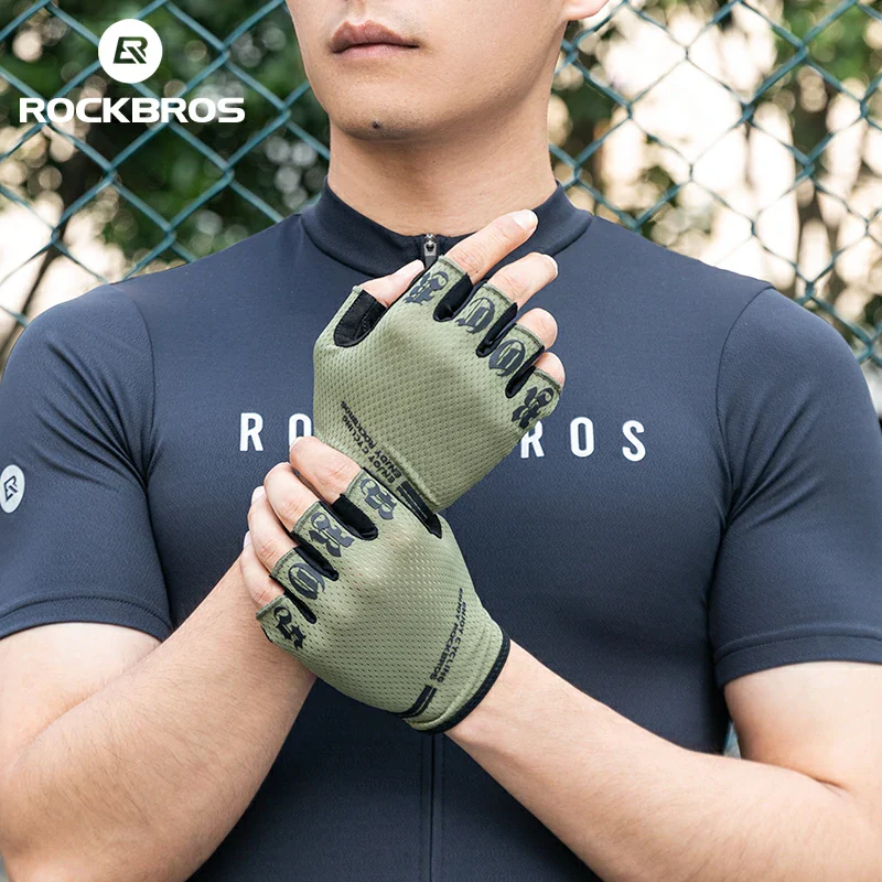 Half-Finger Cycling Gloves with SBR Shock-Absorbing Palm Pads - Image 6