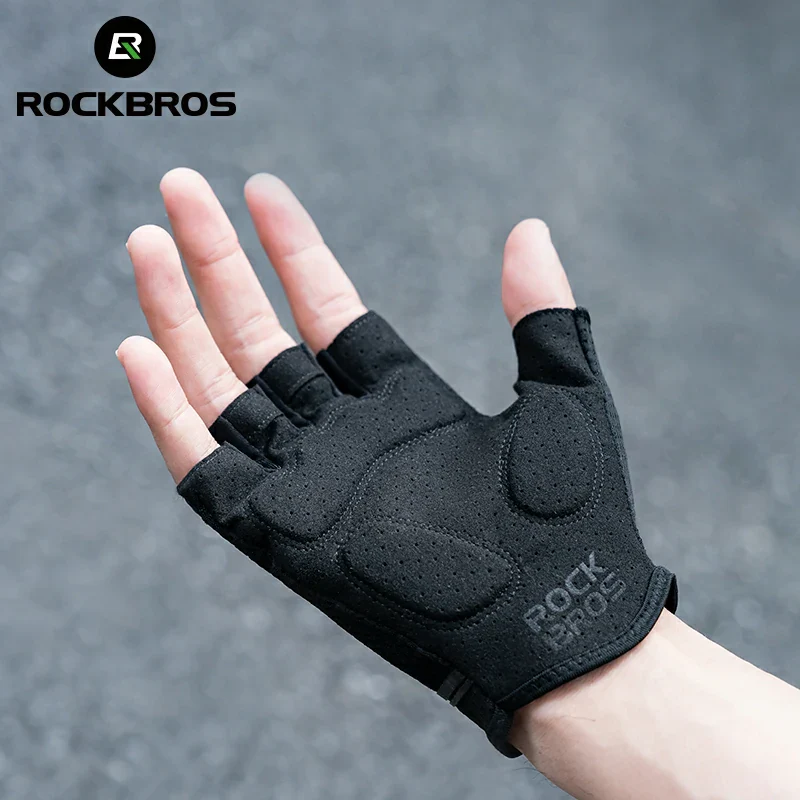 Half-Finger Cycling Gloves with SBR Shock-Absorbing Palm Pads - Image 7