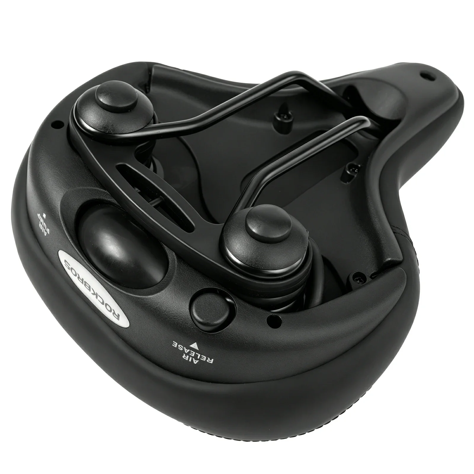Adjustable Air Cushion Bike Saddle Wide Comfort Shock Absorbing Seat - Image 2