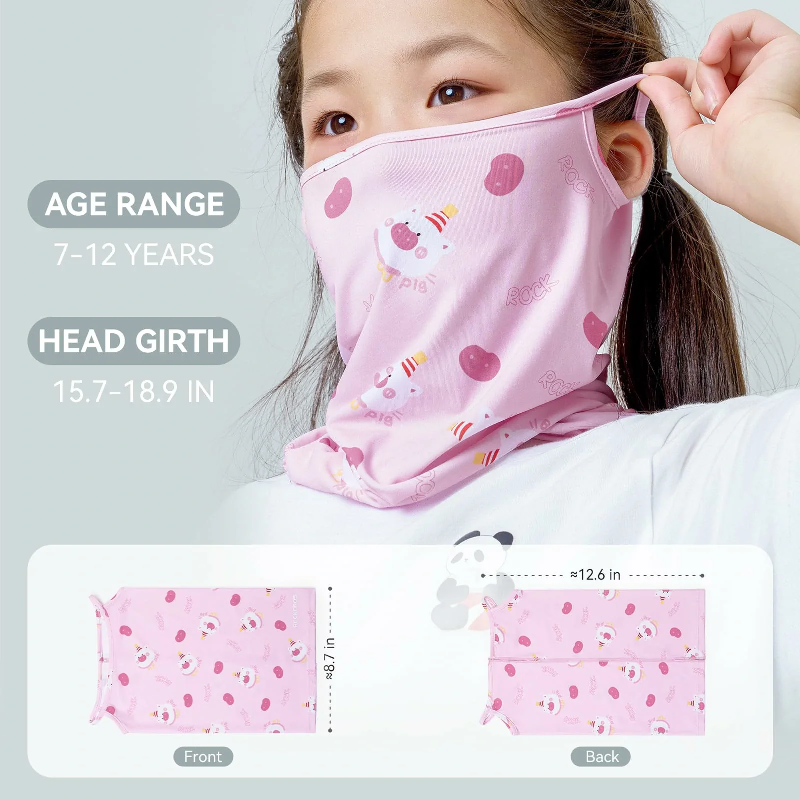 Kids Cooling Neck Gaiter for Boys Girls Age 7-12 - Image 8