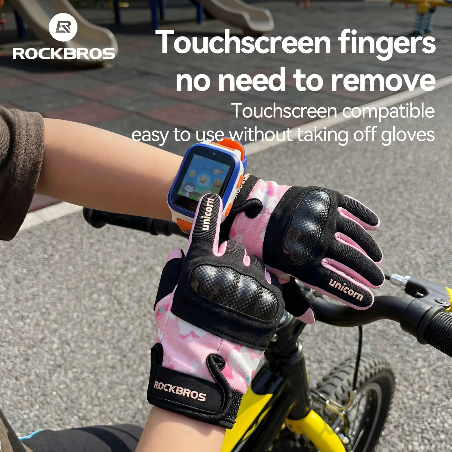 Kids Full Finger Gloves with Hard Shell Protection - Image 6