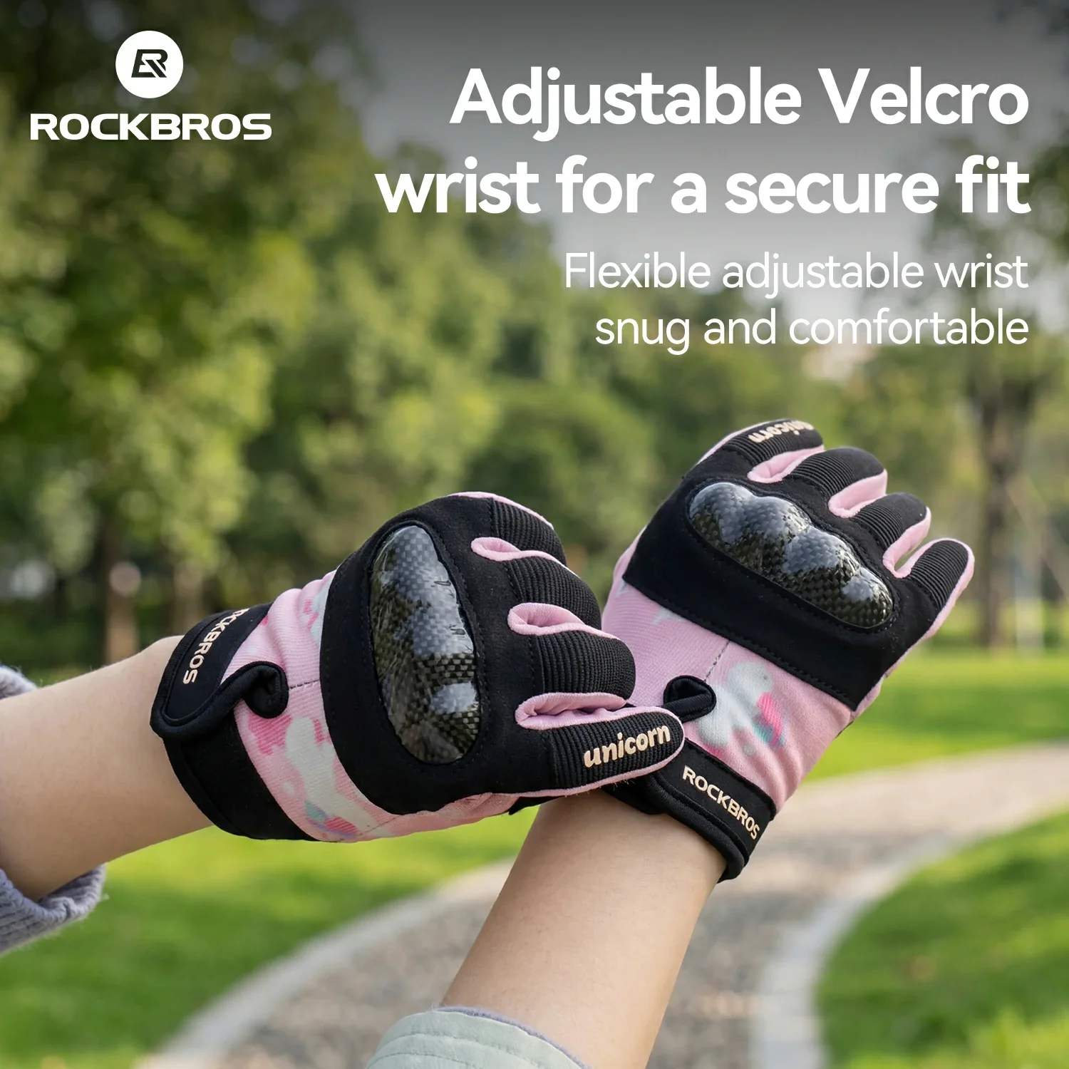 Kids Full Finger Gloves with Hard Shell Protection - Image 7