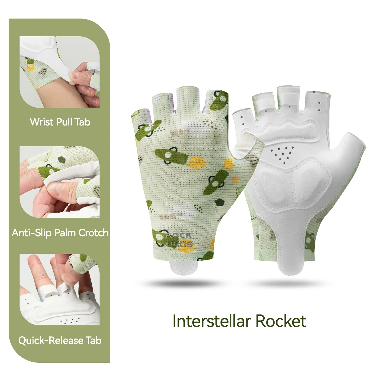 Kids Half Finger Cycling Gloves Non Slip - Image 5
