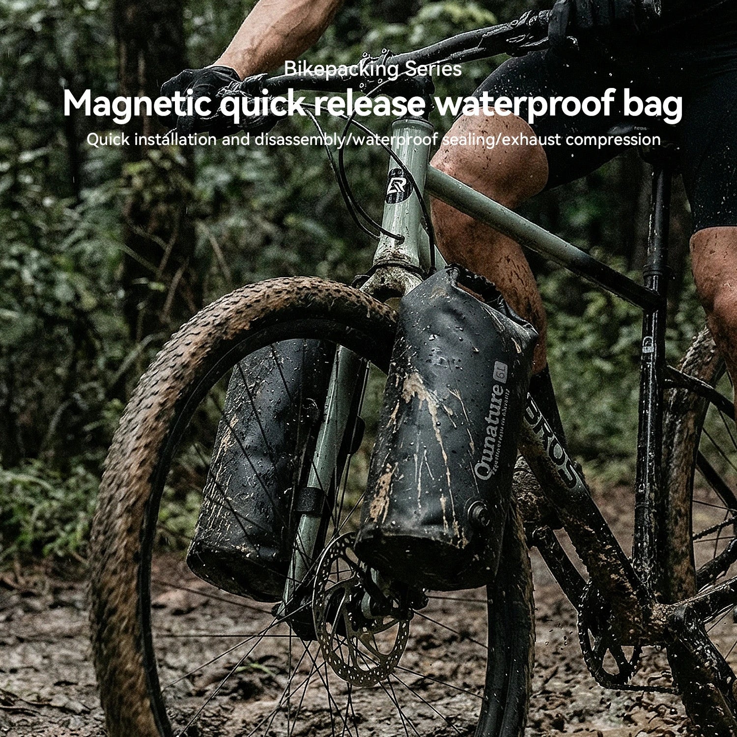 Magnetic 100% Waterproof Fork Bag Dry Bag 6L - Image 5