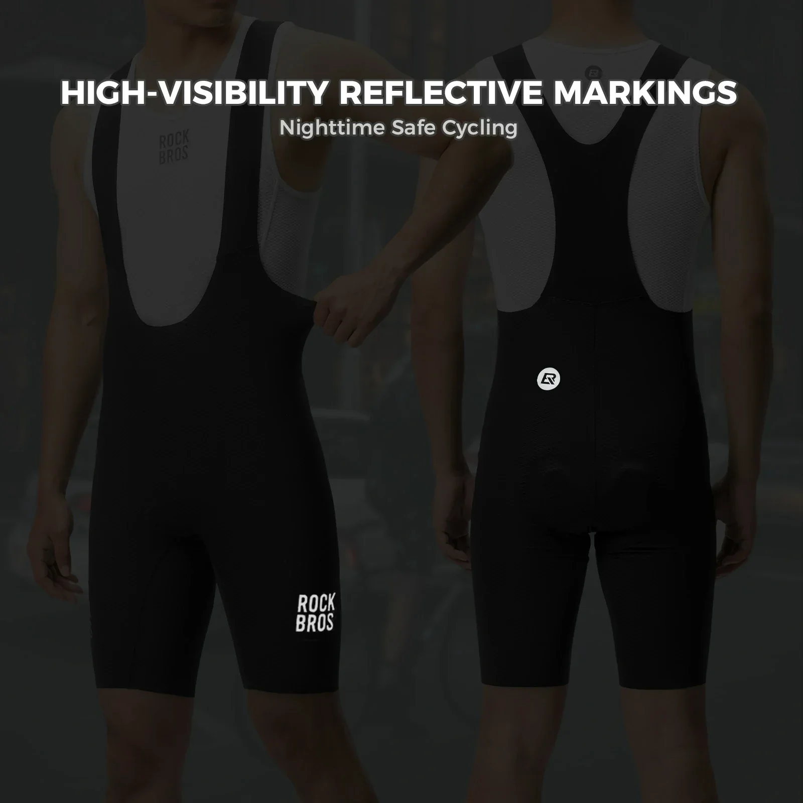Men's Cycling Bib Shorts with 3D Padding Breathable Stretch Fabric - Image 6