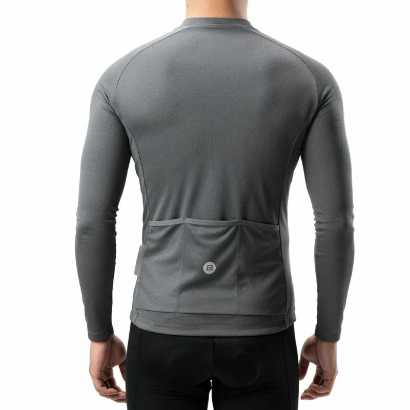 Men’s Summer Long Sleeve Cycling Jersey – Mesh Half-Zip - Image 12
