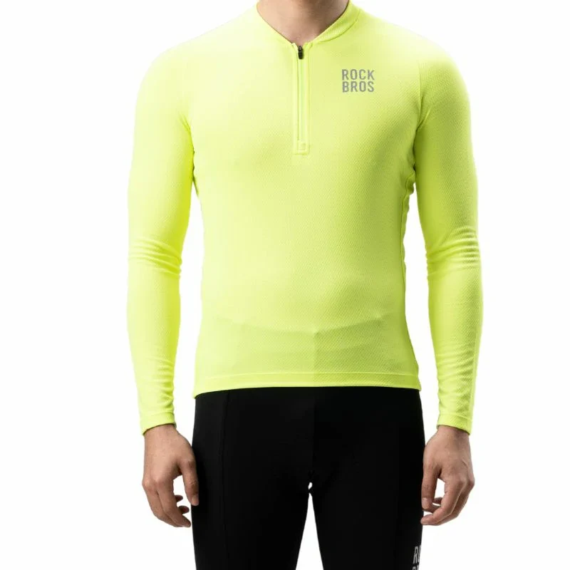 Men’s Summer Long Sleeve Cycling Jersey – Mesh Half-Zip - Image 16
