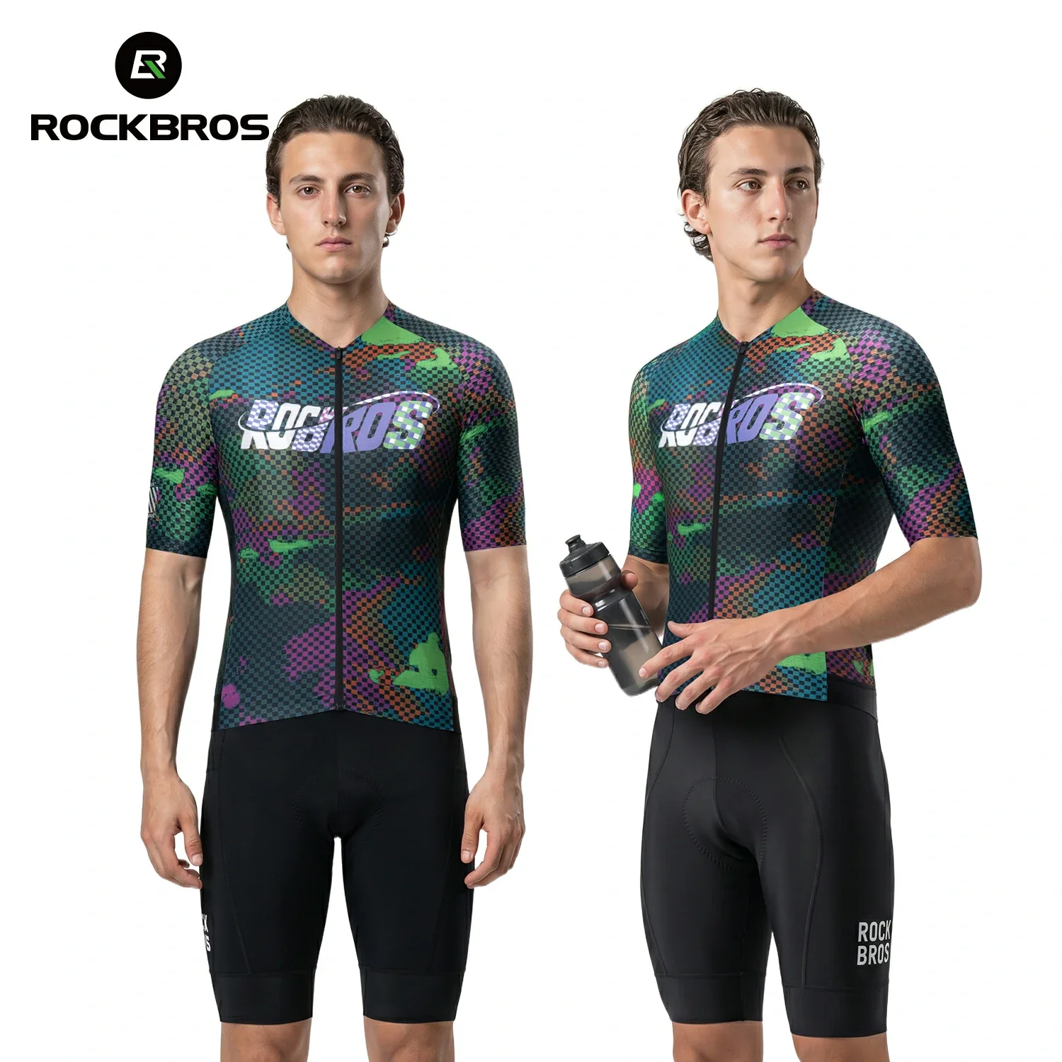 Men's Short Sleeve Cycling Jersey Reflective Quick-Dry Breathable - Image 11