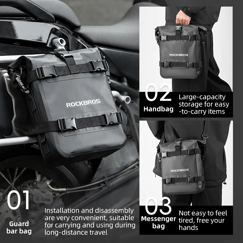 Motorcycle Guard Bar Side Bag - Image 3