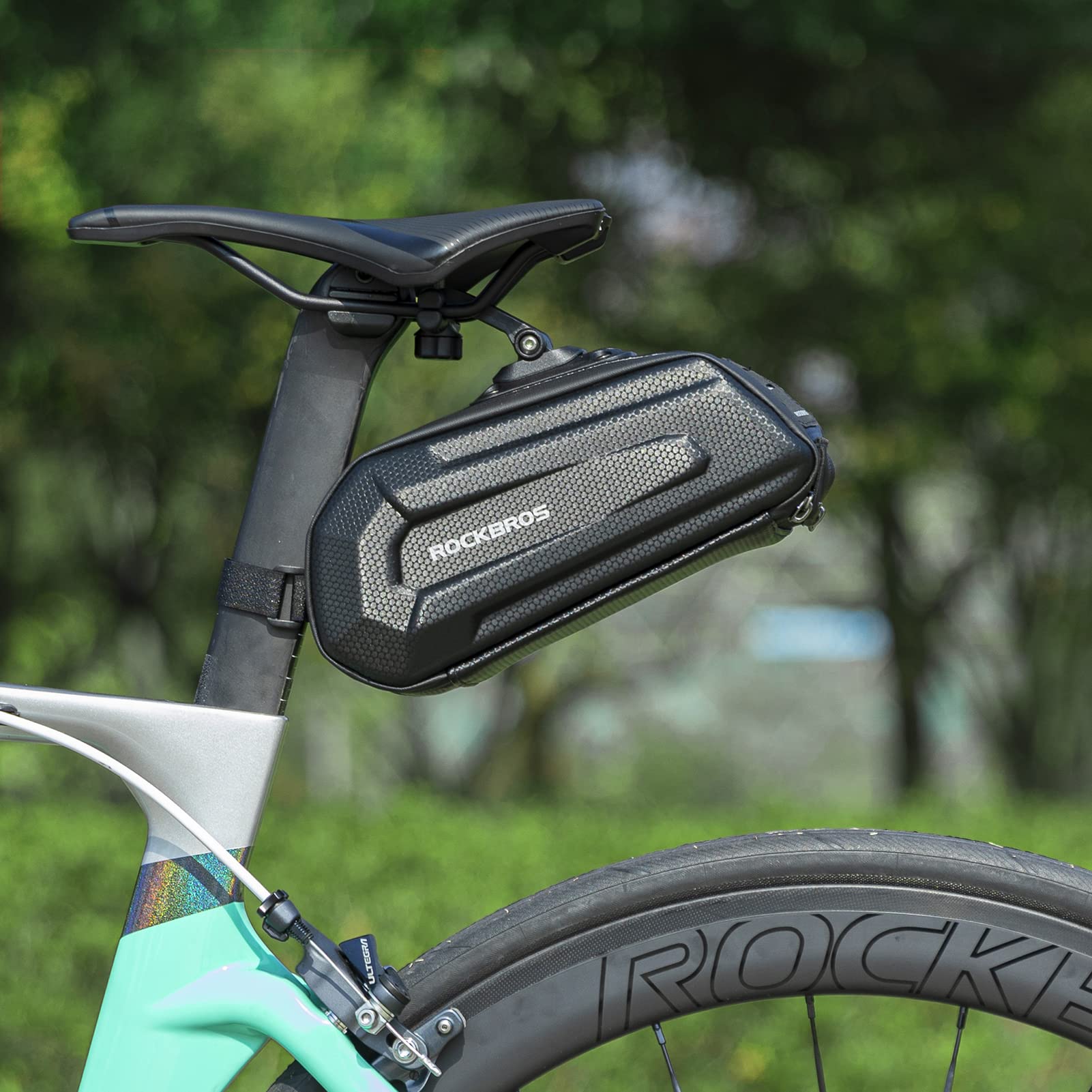 ROCKBROS Bike Bicycle 1.7L Saddle Seat Bag 3D Hard Shell with Silver Reflective Strip - Image 7