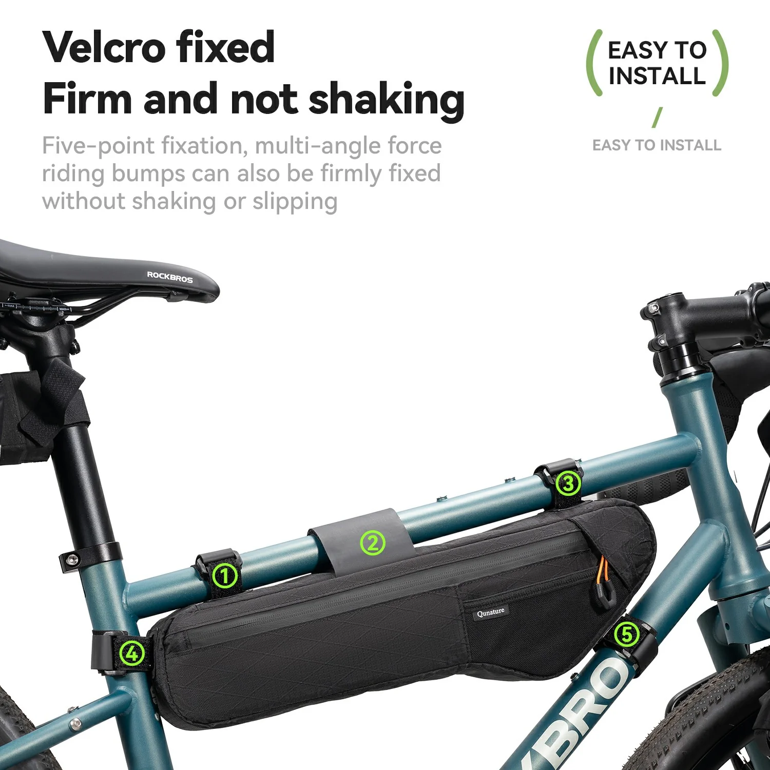 Qunature Bikepacking Bicycle Frame Bag - Image 8