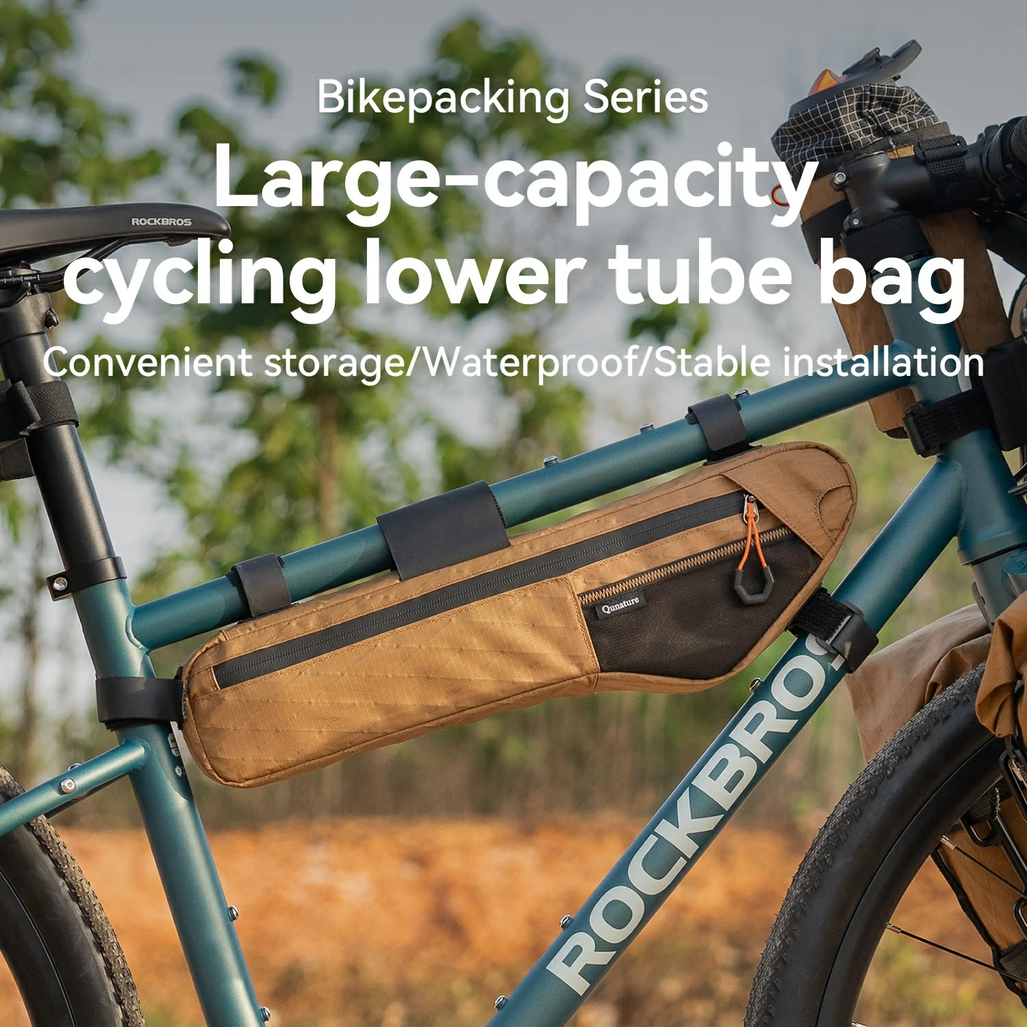 Qunature Bikepacking Bicycle Frame Bag - Image 9