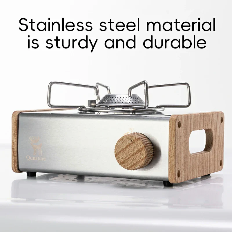 Qunature Mini Cassette Stove with 2.8KW Flame Magnetic Gas Tank Portable Design - Image 6