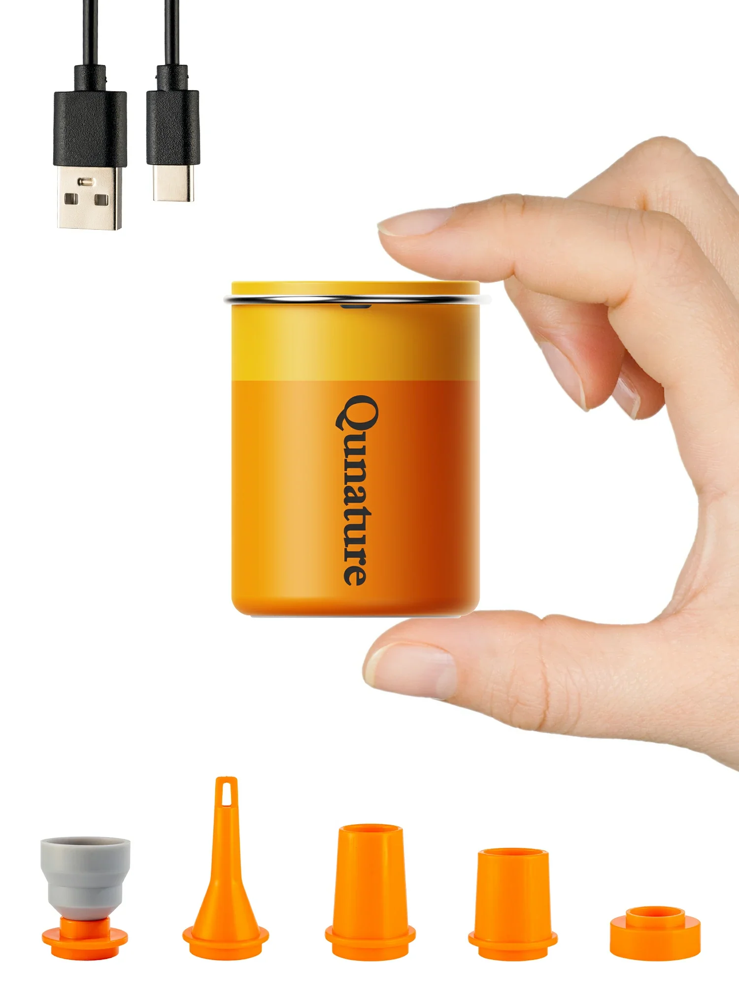 Qunature Mini Electric Pump 1500mAh for Air Bed Mattress,Pool Floats,Swimming Ring,Vacuum Storage Bags - Image 27
