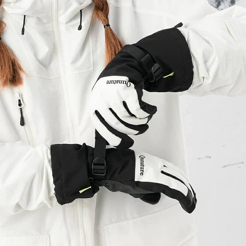 Qunature Outdoor Insulated Ski Gloves - Windproof Waterproof Touchscreen Compatible - Image 8