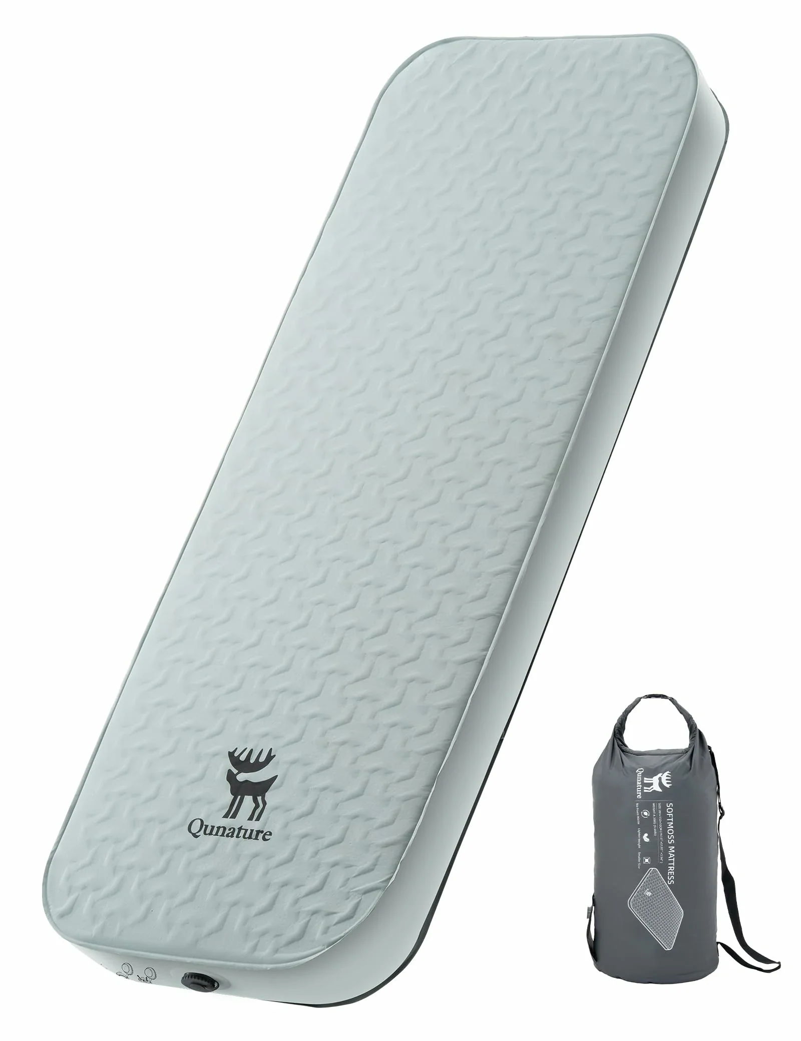 Qunature Portable Inflating Sleeping Pad with Foam - Image 13