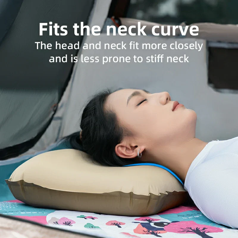 Qunature Self-Inflating Cheese Sponge Pillow with 3D High Elastic Support - Image 6