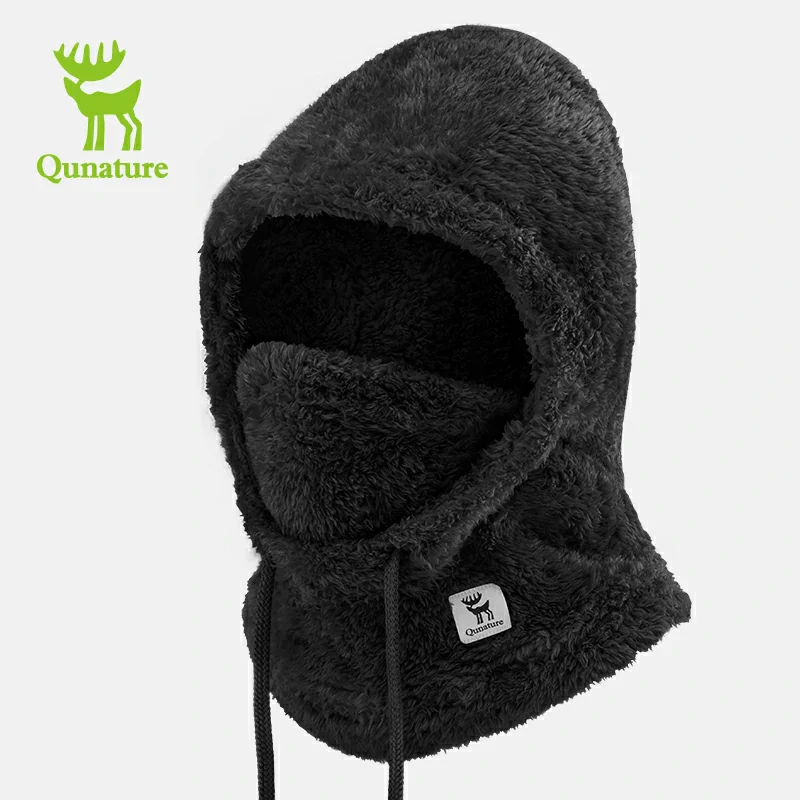 Qunature Thermal Fleece Helmet Liner – Windproof Balaclava Hood for Skiing and Winter Sports - Image 2