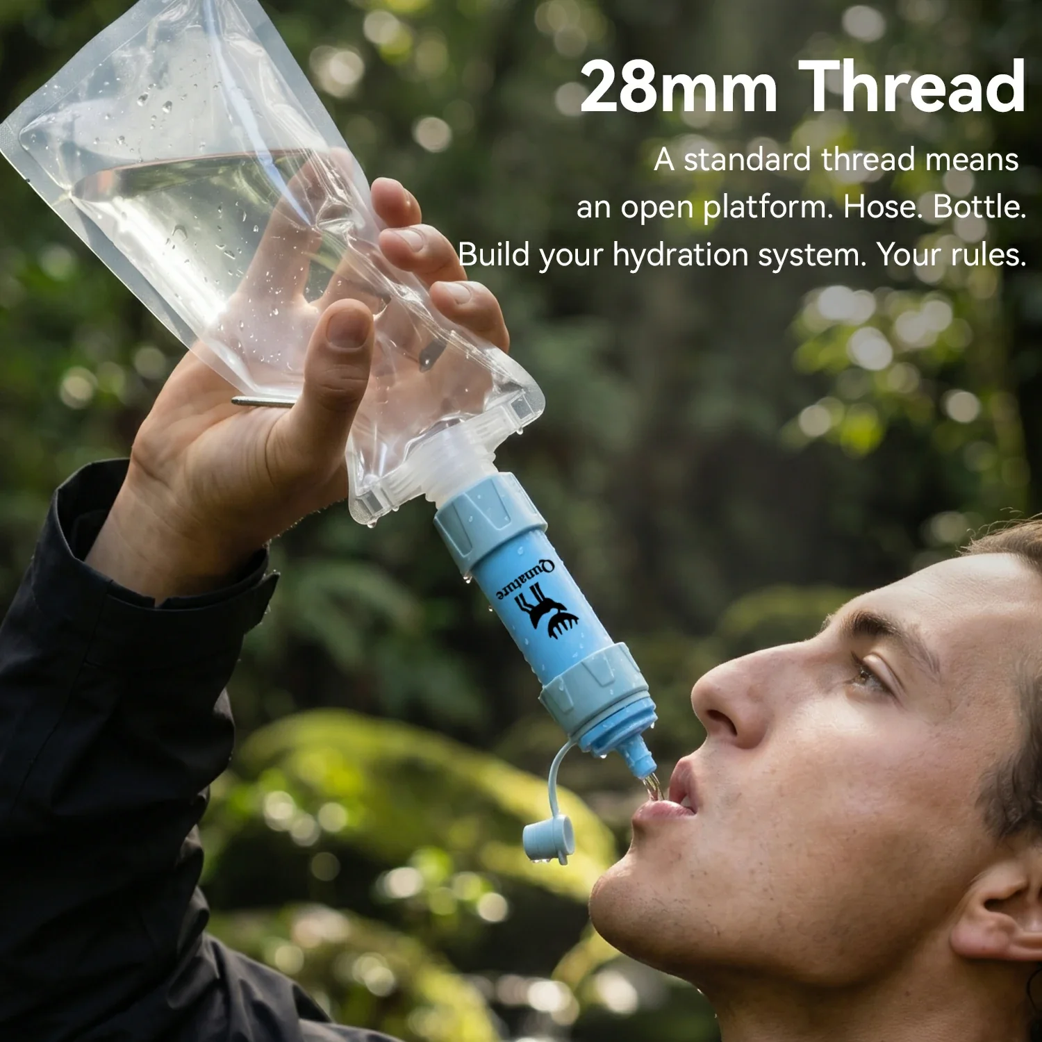 Qunature Water Filter Straw Portable Outdoor - Image 5