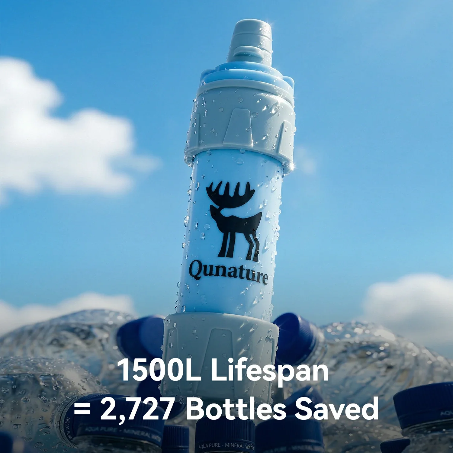 Qunature Water Filter Straw Portable Outdoor - Image 9