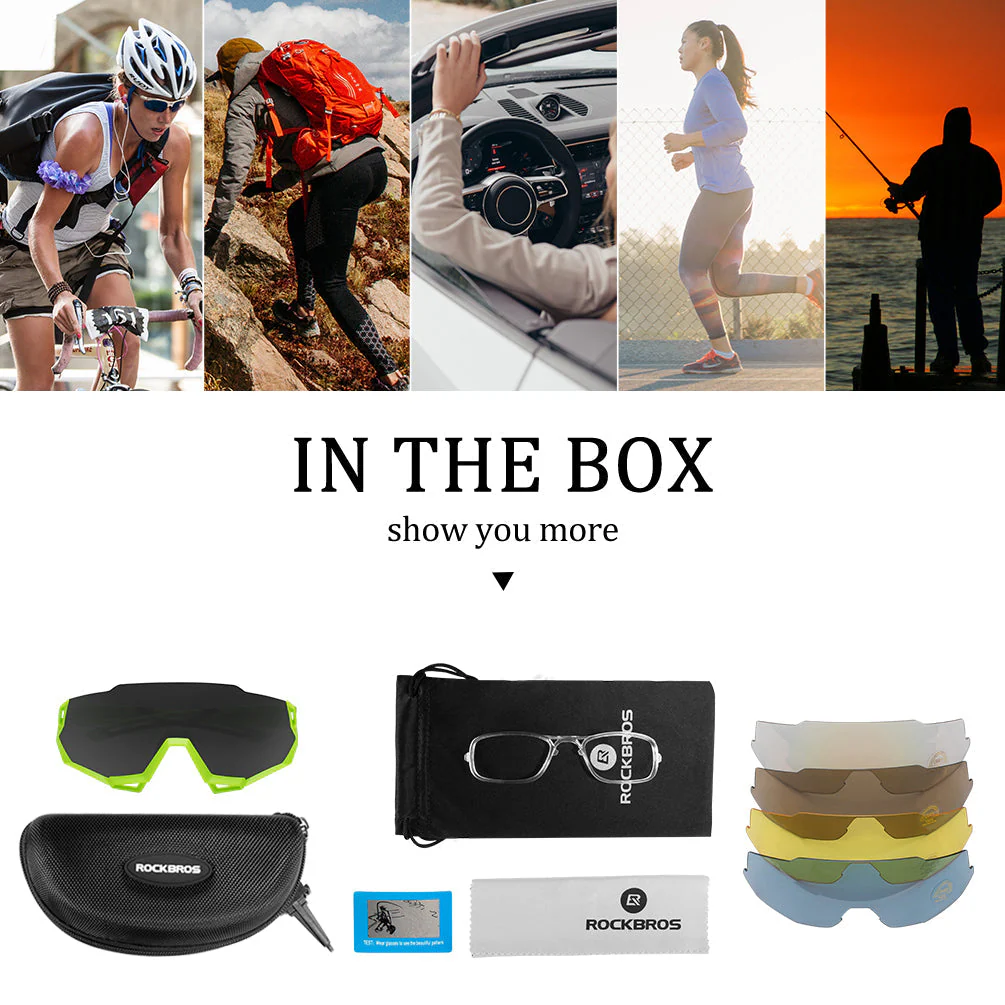 Unisex Polarized Sports Sunglasses (4-Lens Kit) - Image 5