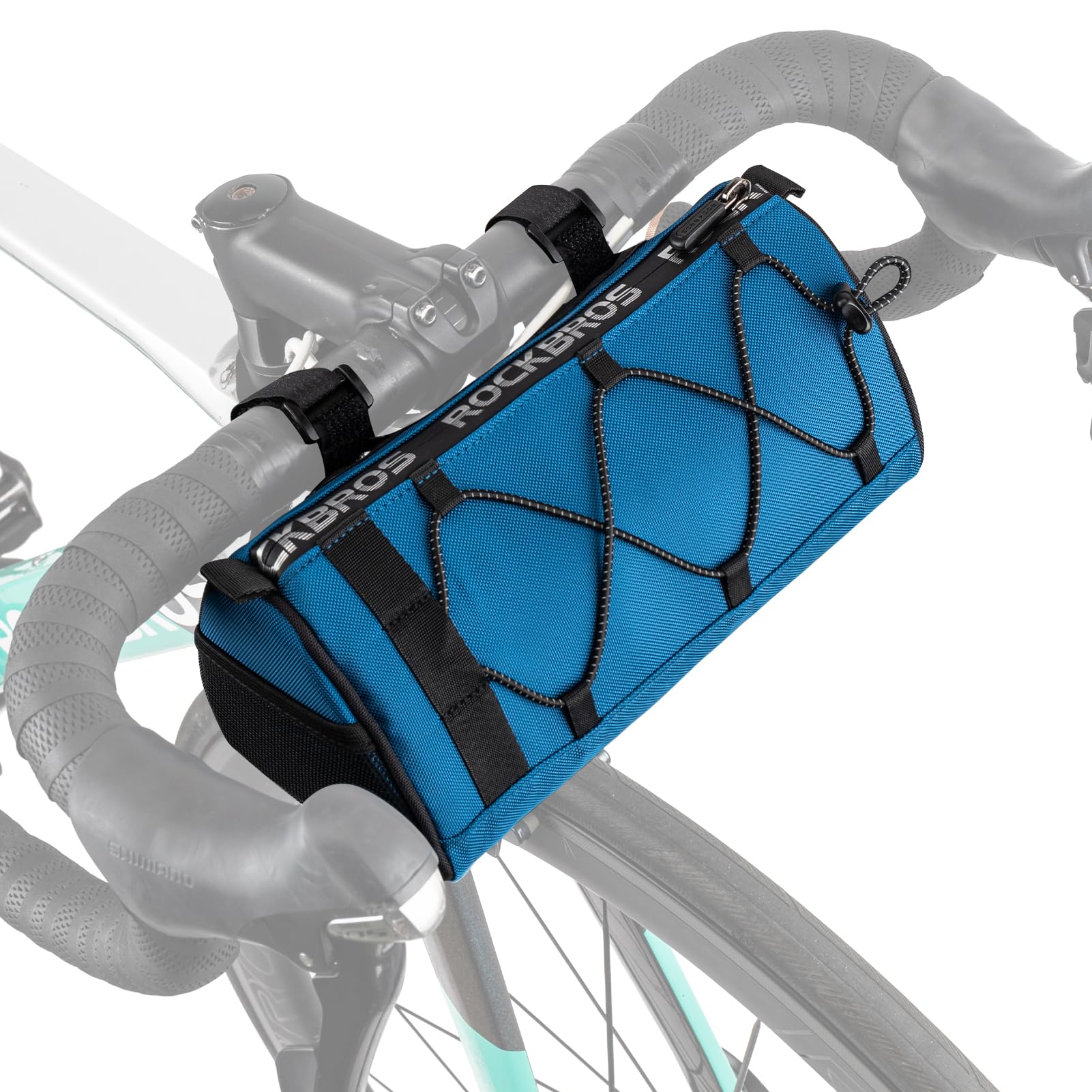 ROCKBROS 1.5L Bike Handlebar Bag - Reflective Front Handlebar Bag for MTB Road Bikes - Image 2