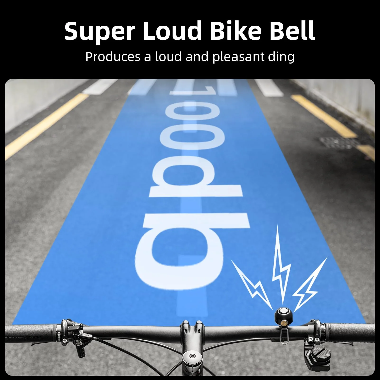 ROCKBROS 100dB Bike Bell, Loud Bicycle Bell for Adults & Kids, Fits 0.87-1.34in Handlebars - Image 4