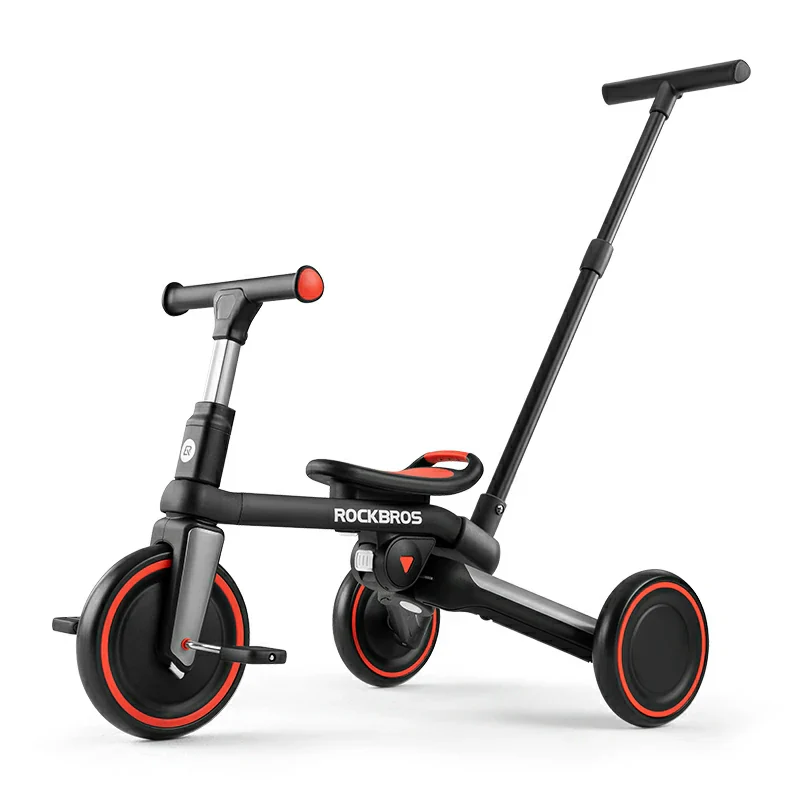 Kids 3 in 1 Tricycle Adjustable Seat Removable Pedals Toddler Ride On Bike - Image 4