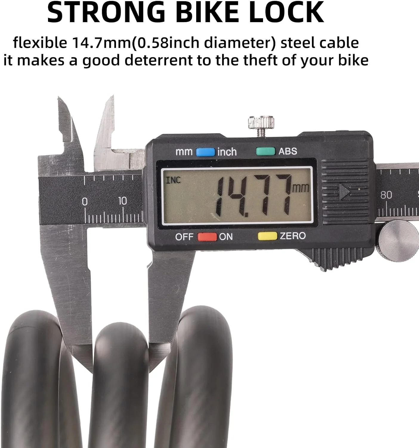 ROCKBROS 3ft Bike Cable Lock - Secure, Lightweight with Mounting Bracket - Image 11