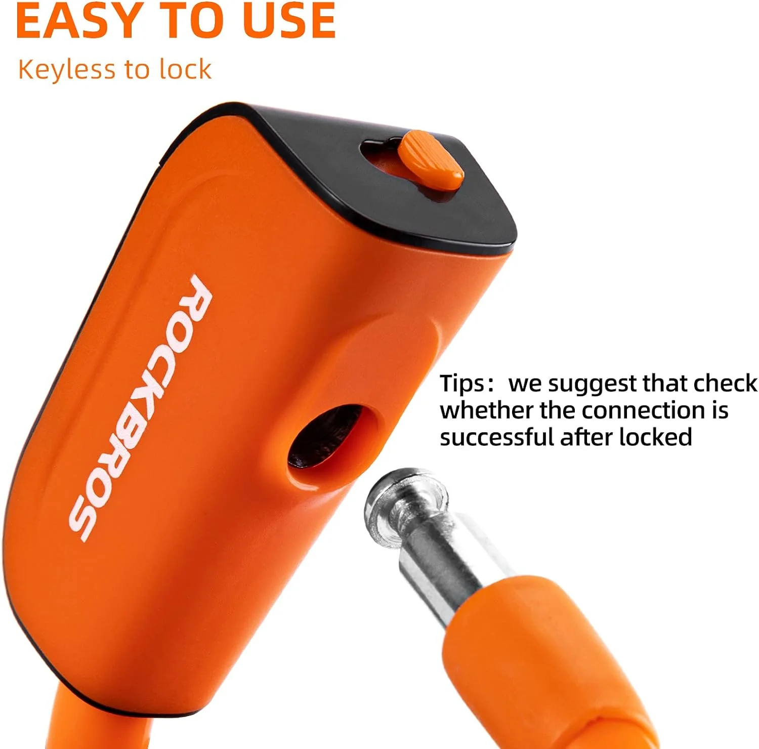 ROCKBROS 3ft Bike Cable Lock - Secure, Lightweight with Mounting Bracket - Image 15